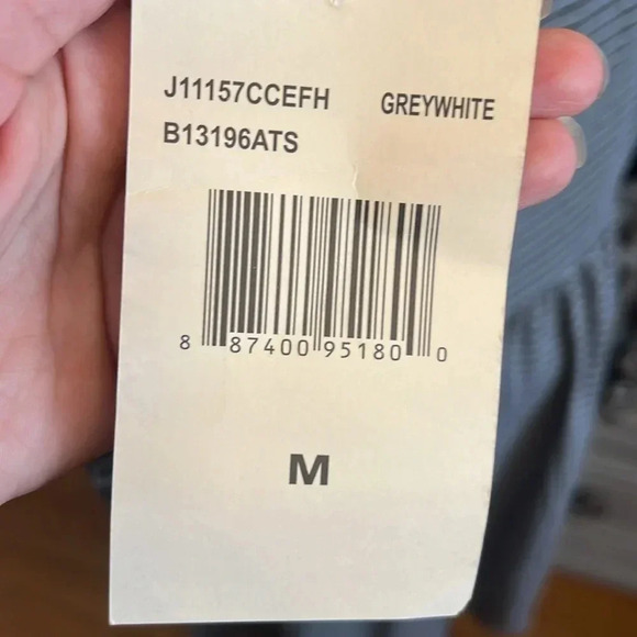 Eyeshadow Gray Striped Long Sleeve Dress - Picture 7 of 11